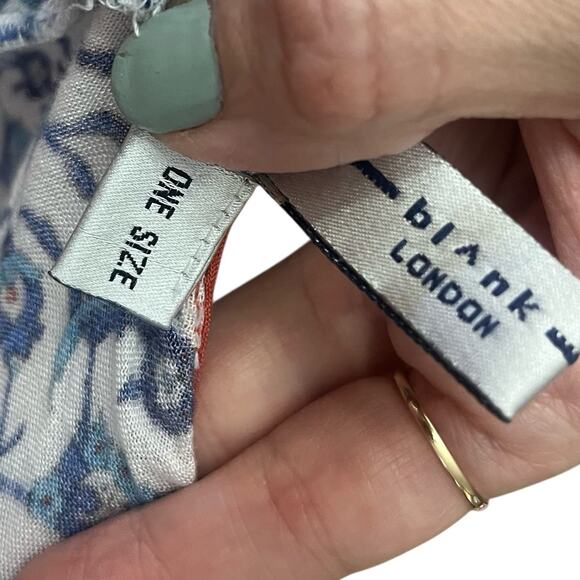 Bl-nk London Frances Floral Kimono Top One Size Open Front Boho Colorful Gauzy - Picture 6 of 6